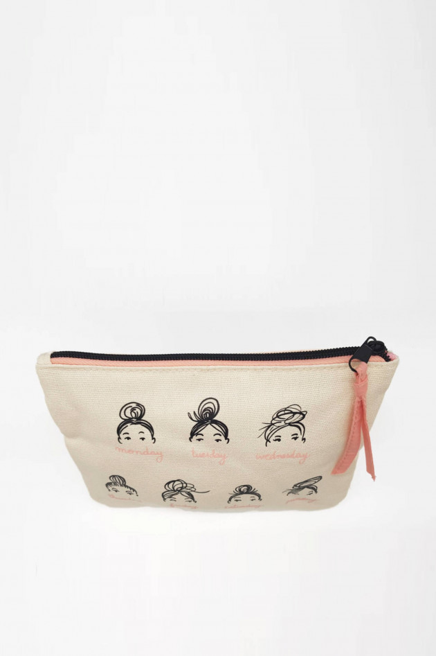 Kera Till Canvas Pochette WEEK OF BUNS in Natur/Rosa