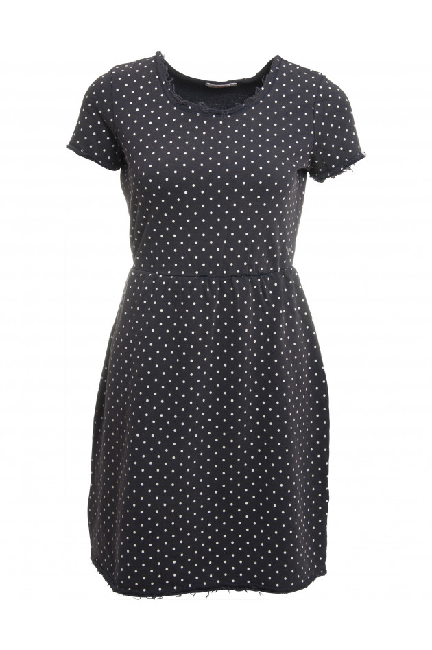 Sun68  Kleid gepunktet in Blau/Weiß