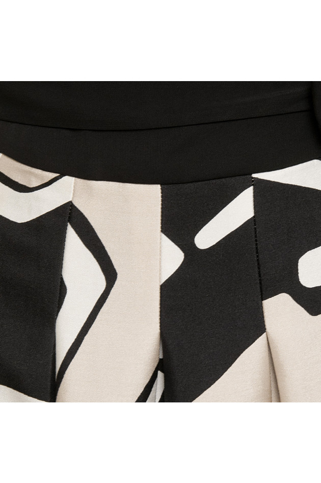 Diane von Fürstenberg Kleid in Schwarz/Beige gemustert