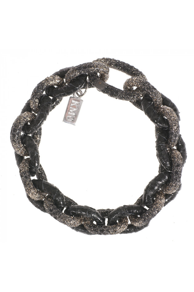 KMO PARIS / CAMOsas Armband in Gold/Schwarz