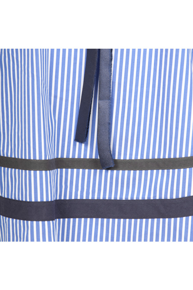 La Camicia Bluse in Blau/Weiß gestreift