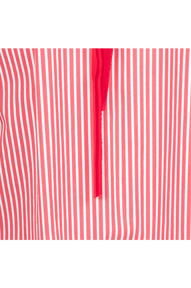 La Camicia Bluse in Rot/Weiß gestreift