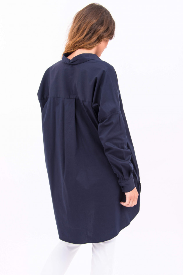 La Camicia Oversize-Hemdbluse in Navy