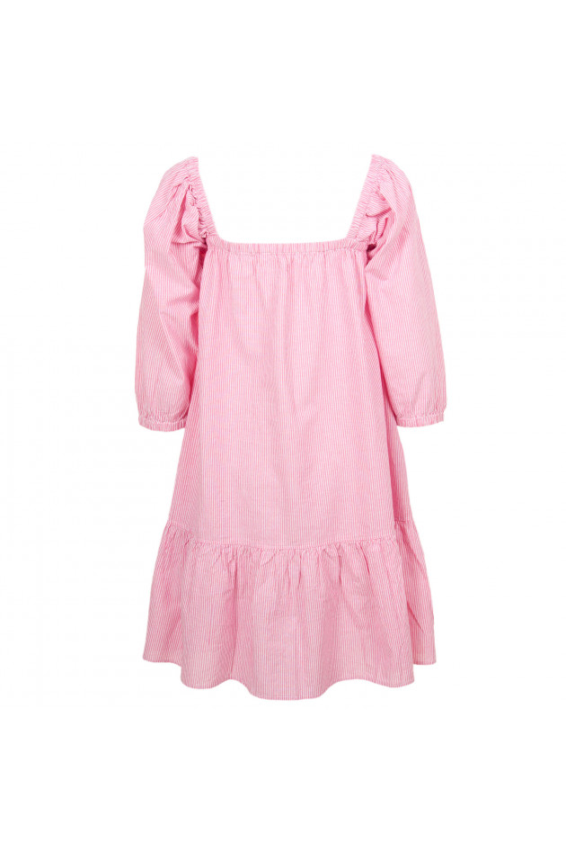 La Camicia Kleid in Rosa/Weiß gestreift