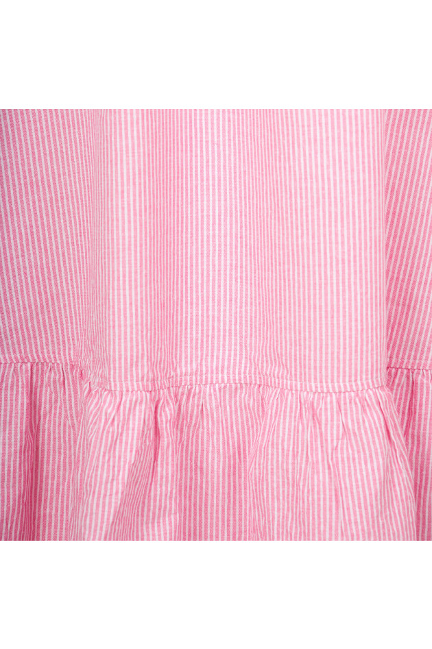 La Camicia Kleid in Rosa/Weiß gestreift
