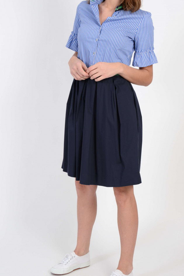 La Camicia Hemdblusenkleid in Navy/Weiß gestreift