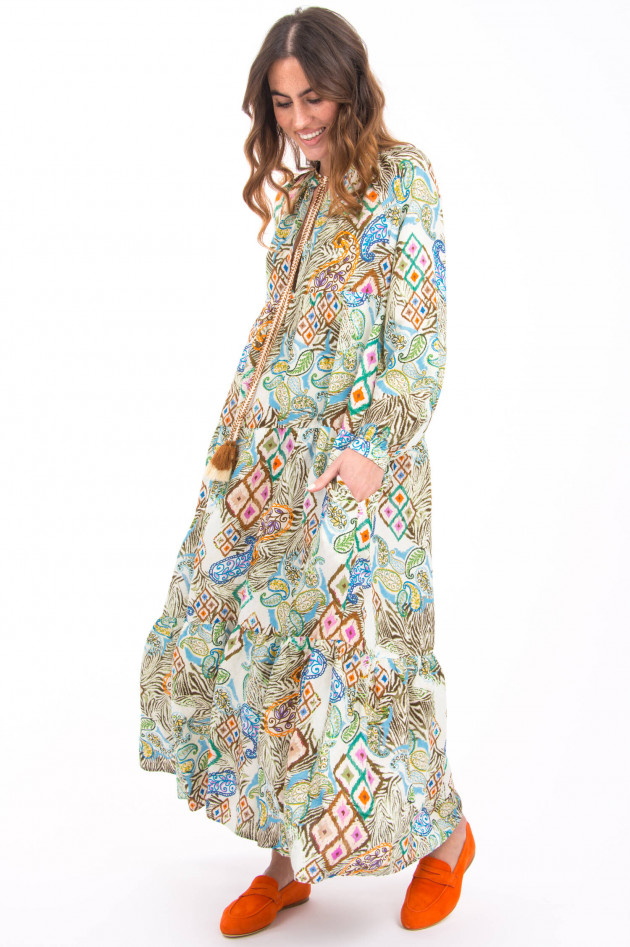 La Camicia Maxi-Kleid in Multicolor