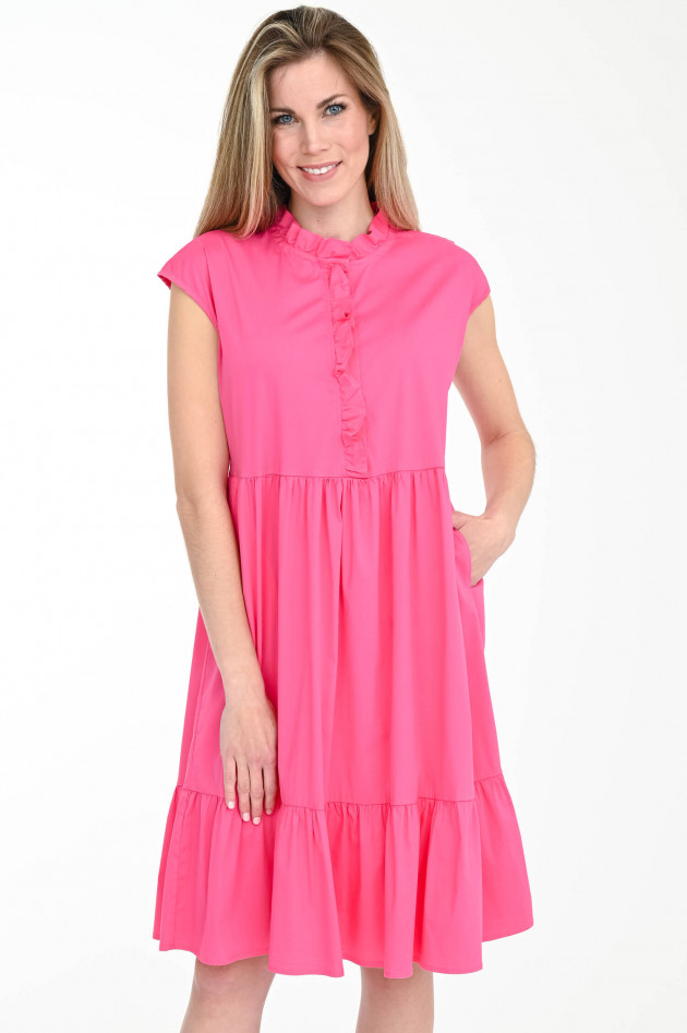 La Camicia Volantkleid mit Rüschen in Pink