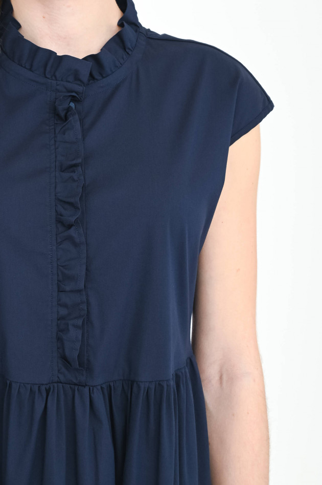 La Camicia Volantkleid mit Rüschen in Nachtblau