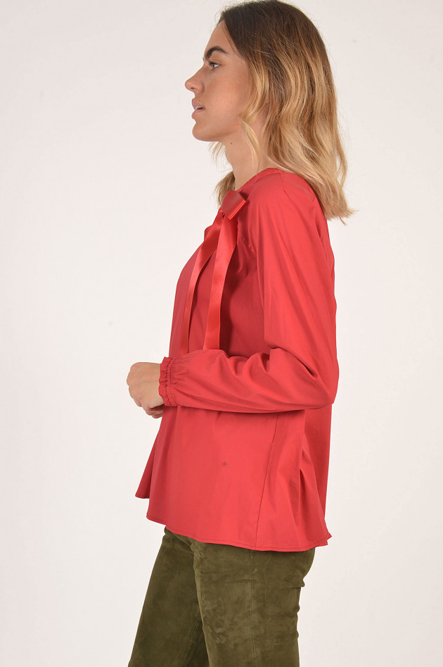 La Camicia Bluse mit Schleife in Rot