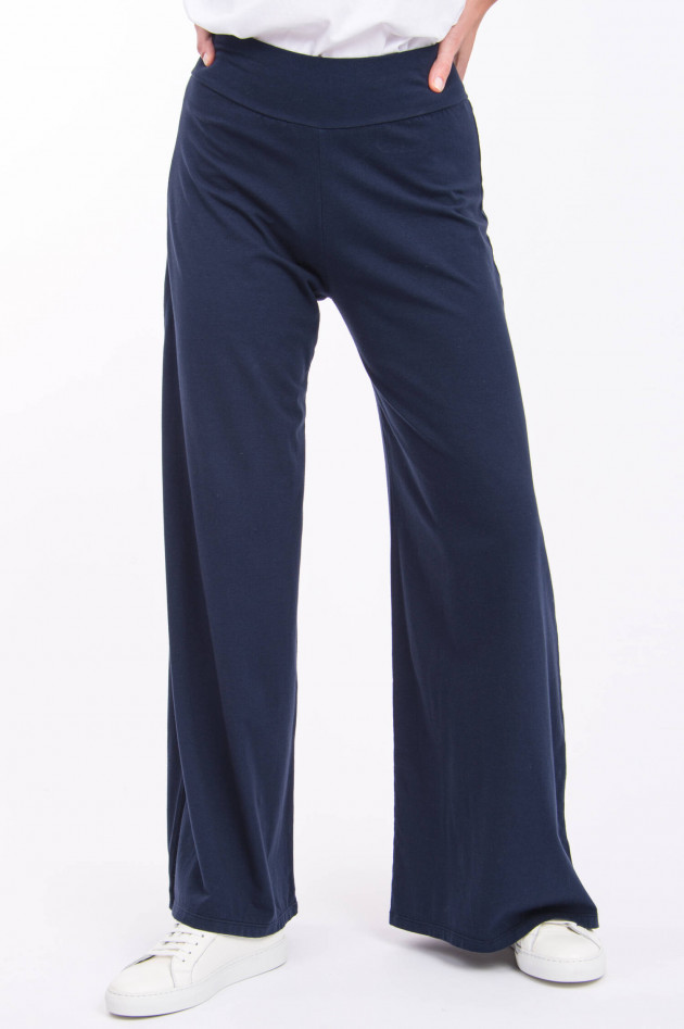 Labo.Art Jersey-Hose mit weitem Bein in Marine