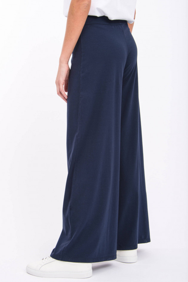Labo.Art Jersey-Hose mit weitem Bein in Marine