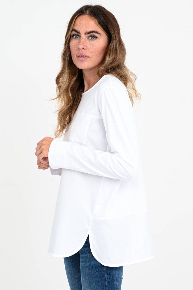 Lareida Langarm-Shirt NELL in Weiß