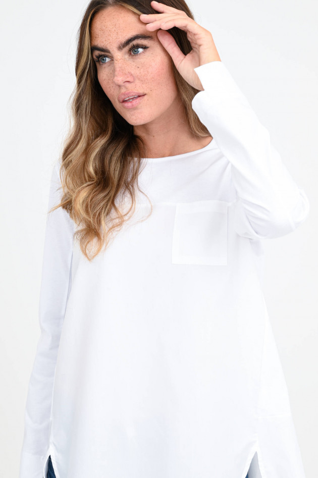 Lareida Langarm-Shirt NELL in Weiß