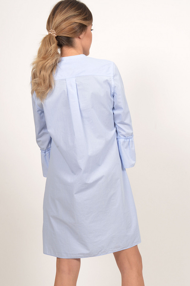 Le Sarte Pettegole Kleid aus Baumwolle in Blau/Weiß