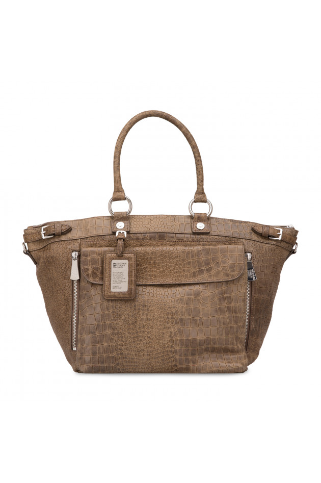 George Gina & Lucy Lederhandtasche TOMCAT in Olive