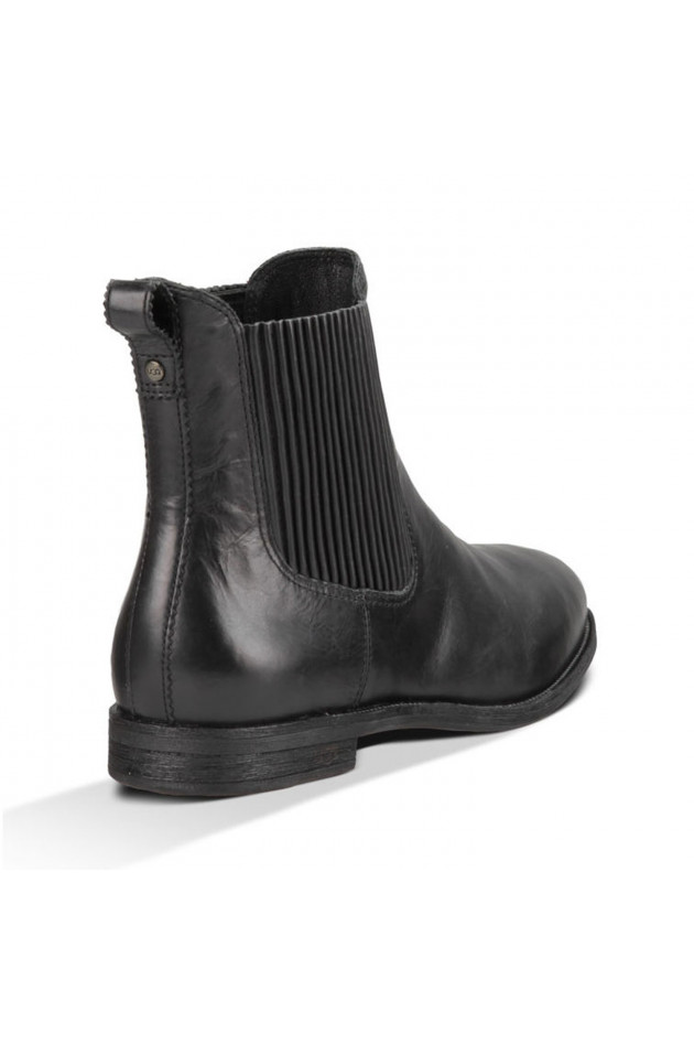 UGG Australia Lederschuh JOEY in Schwarz