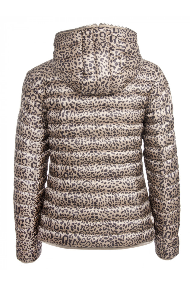 Como No. 1 Leichtdaunen Wendejacke in Leoprint/Pink