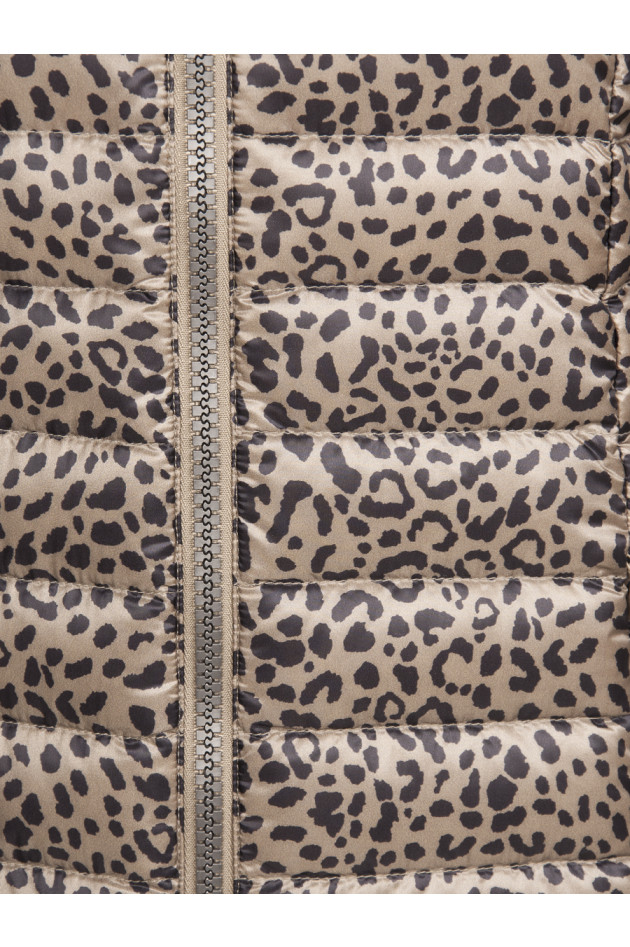 Como No. 1 Leichtdaunen Wendejacke in Leoprint/Pink