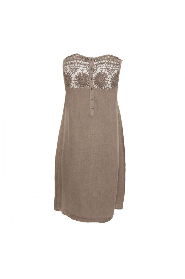 Princess goes Hollywood Leinenkleid in Taupe