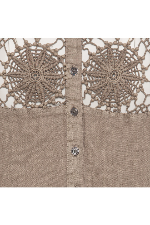 Princess goes Hollywood Leinenkleid in Taupe