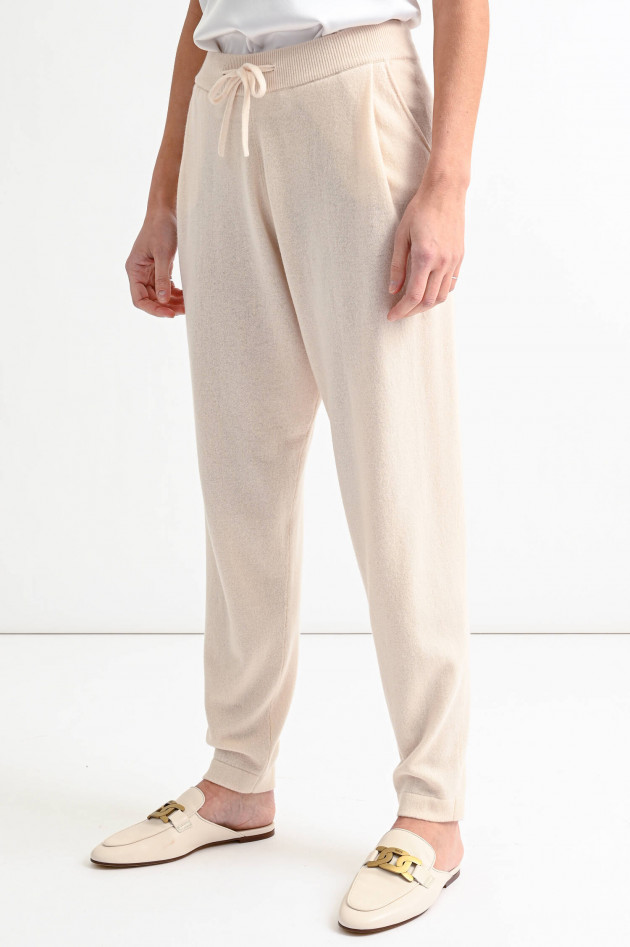 Lisa Yang Cashmere Strickhose JO in Creme