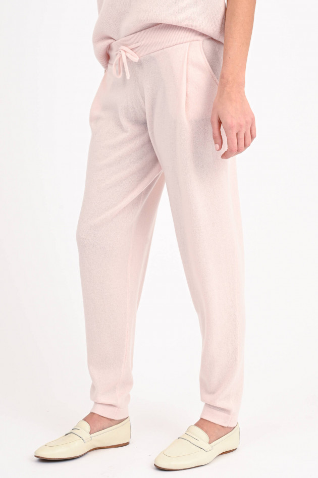 Lisa Yang Cashmere Strickhose JO in Rosé