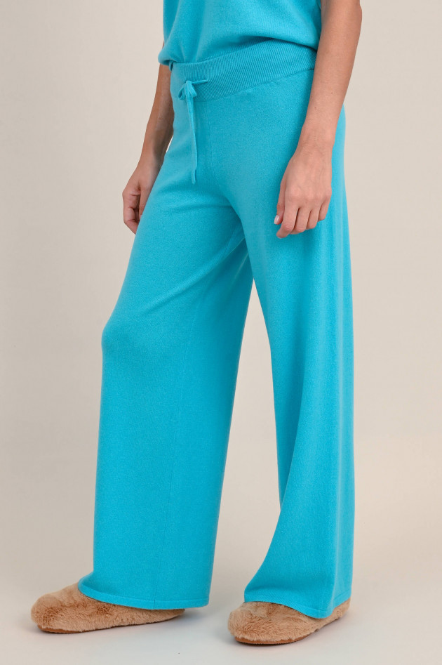 Lisa Yang Cashmere Hose SOFI in Aquablue