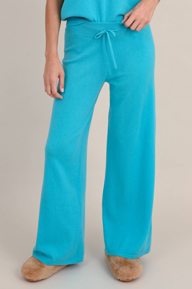 Lisa Yang Cashmere Hose SOFI in Aquablue