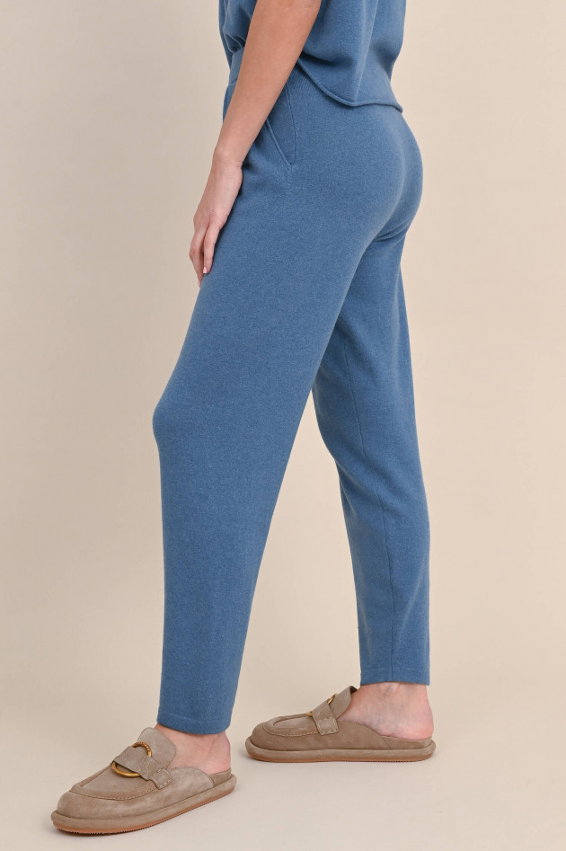 Lisa Yang Cashmere Hose JO in Mittelblau