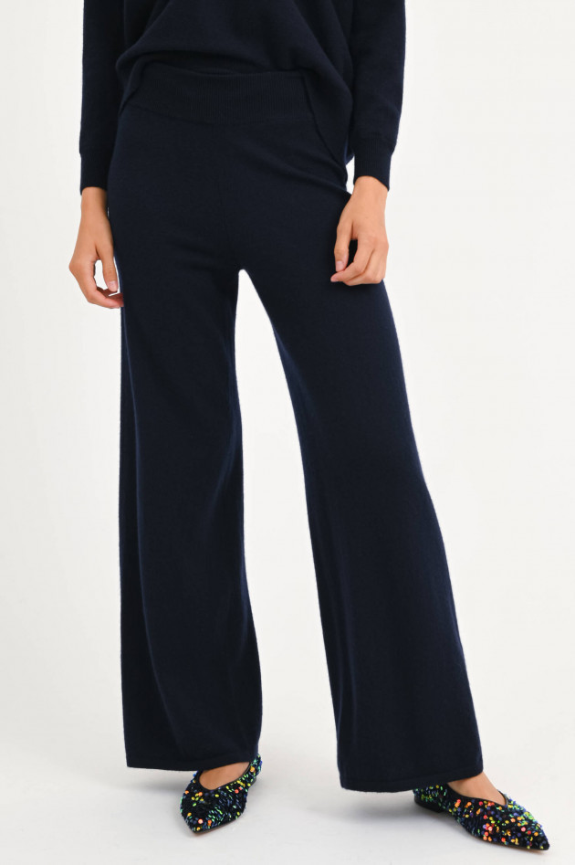 Lisa Yang Cashmere Hose MARLO in Navy
