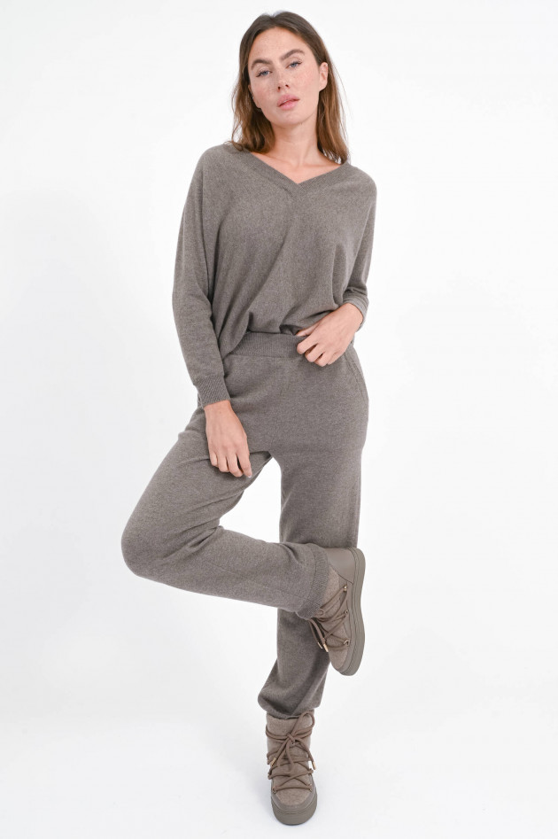Lisa Yang Sweatpants SYMONE in Trüffel