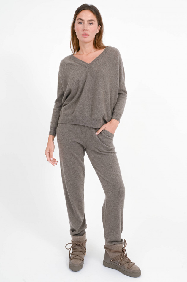Lisa Yang Sweatpants SYMONE in Trüffel