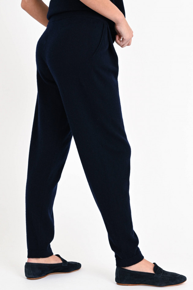 Lisa Yang Cashmere-Strickhose JO in Navy