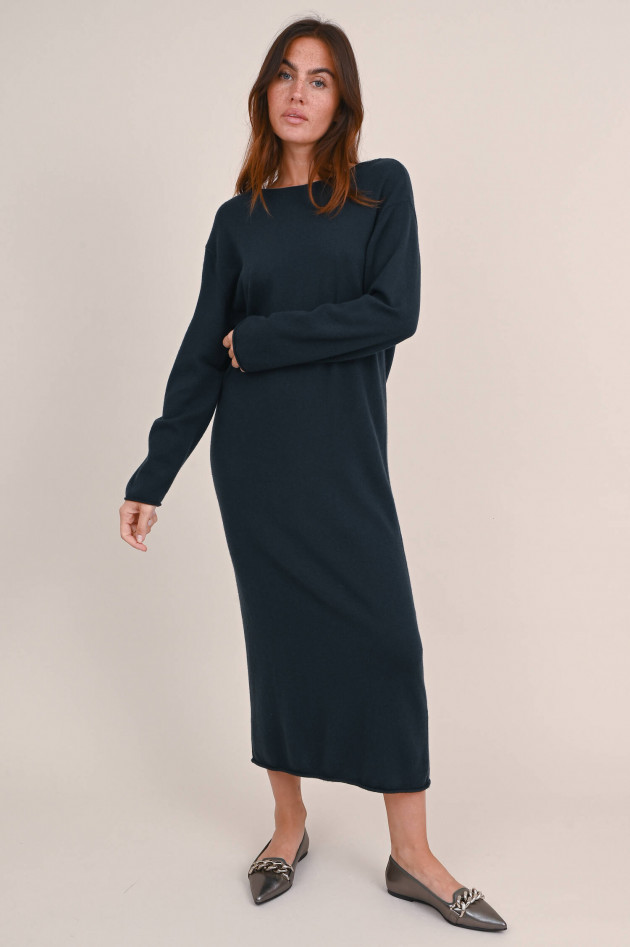 Lisa Yang Cashmere Strickkleid TARIN in Anthrazit