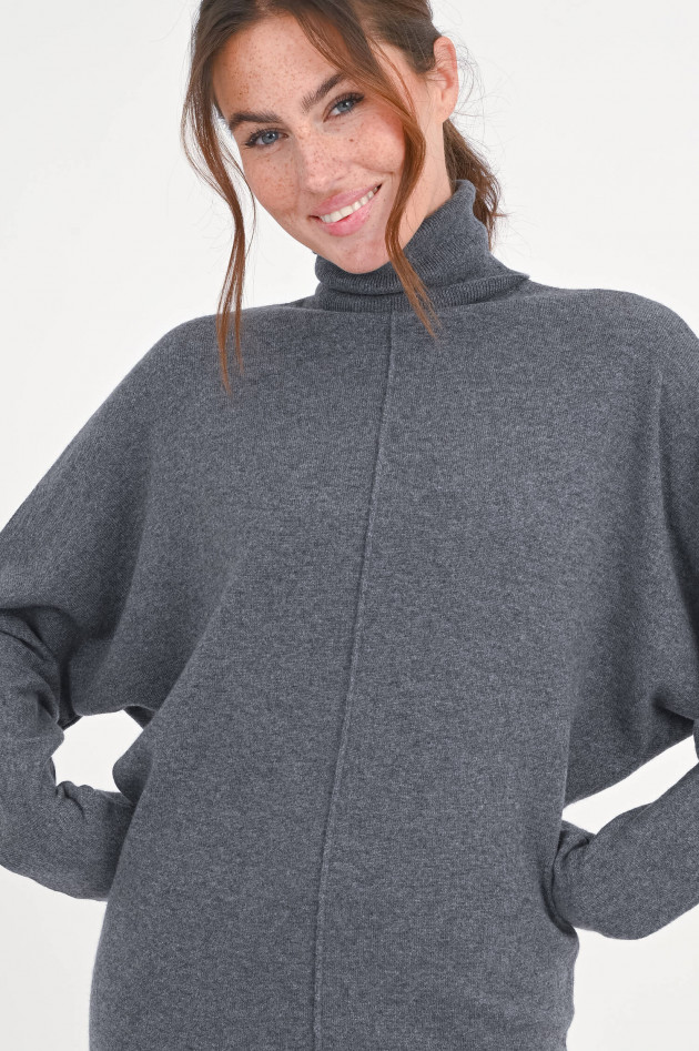 Lisa Yang Rollkragen-Kleid ELLIONORA in Graphite