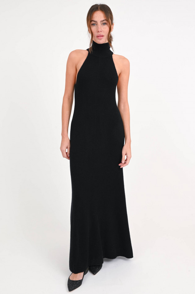 Lisa Yang Cashmere-Maxikleid AMANDA in Schwarz