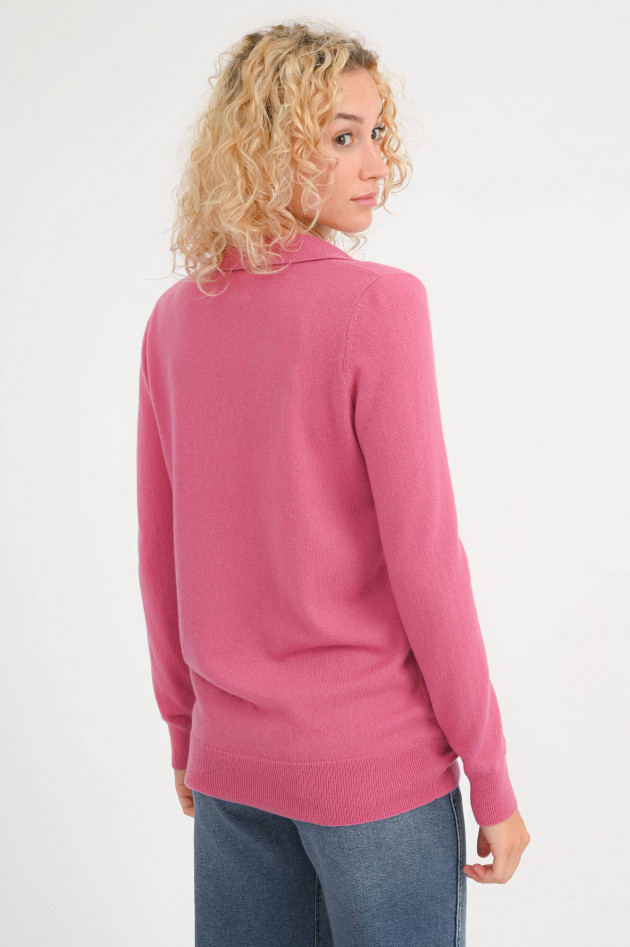 Lisa Yang Cashmere-Polo JOSEFINE in Rose Pink