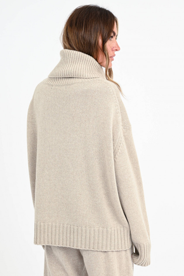Lisa Yang Kaschmir-Rollkragenpullover LUCCA in Sand