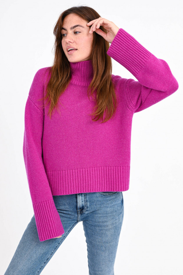 Lisa Yang Turtleneck-Pullover FLEUR aus Cashmere in Magenta