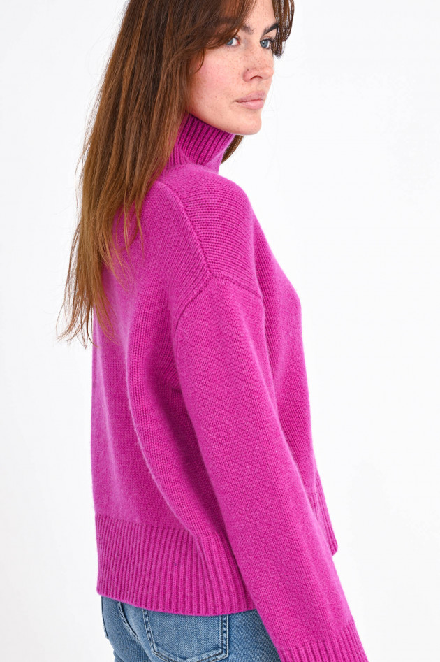 Lisa Yang Turtleneck-Pullover FLEUR aus Cashmere in Magenta