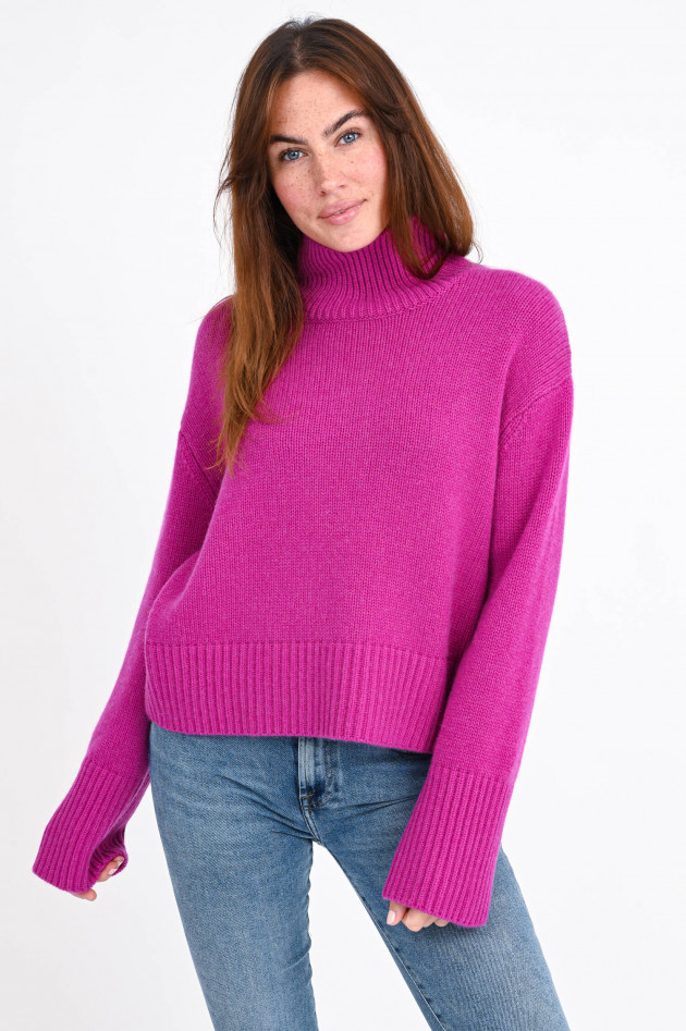 Lisa Yang Turtleneck-Pullover FLEUR aus Cashmere in Magenta