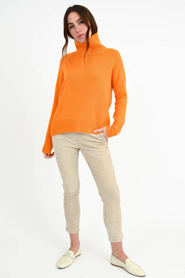 Lisa Yang Oversized Cashmere Pullover HEIDI in Orange