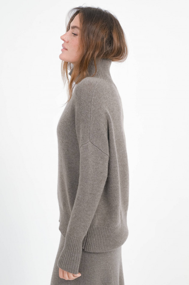 Lisa Yang Cashmere-Pullover HEIDI in Truffle