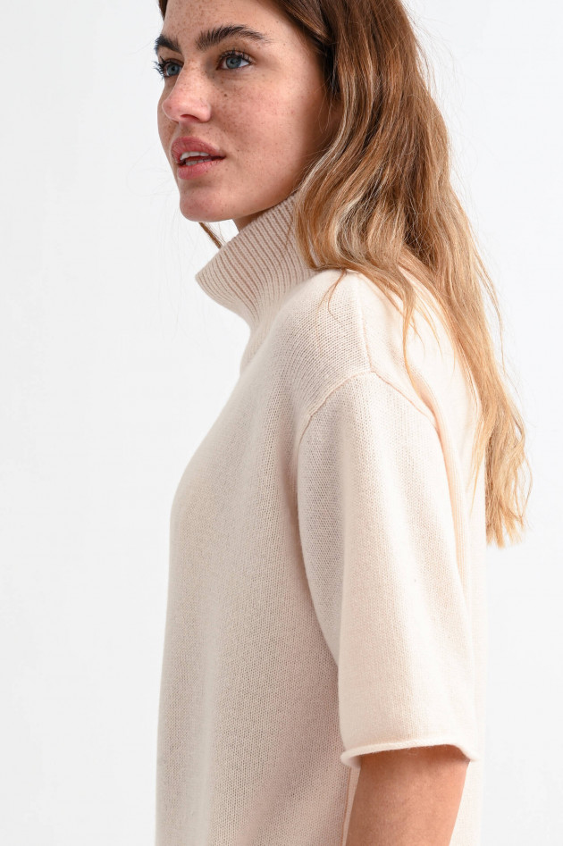 Lisa Yang Cashmere Kurzarm-Pullover CASEY in Creme