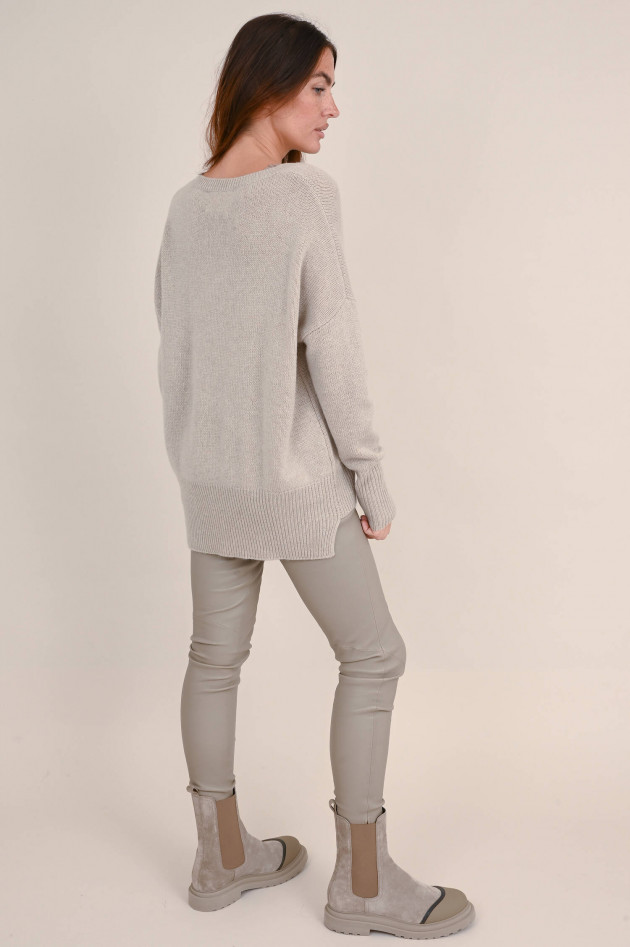 Lisa Yang Cashmere Strickpullover MILA in Sand