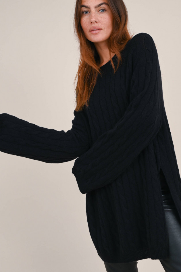 Lisa Yang Cashmere Tunika MAYBELLE in Schwarz