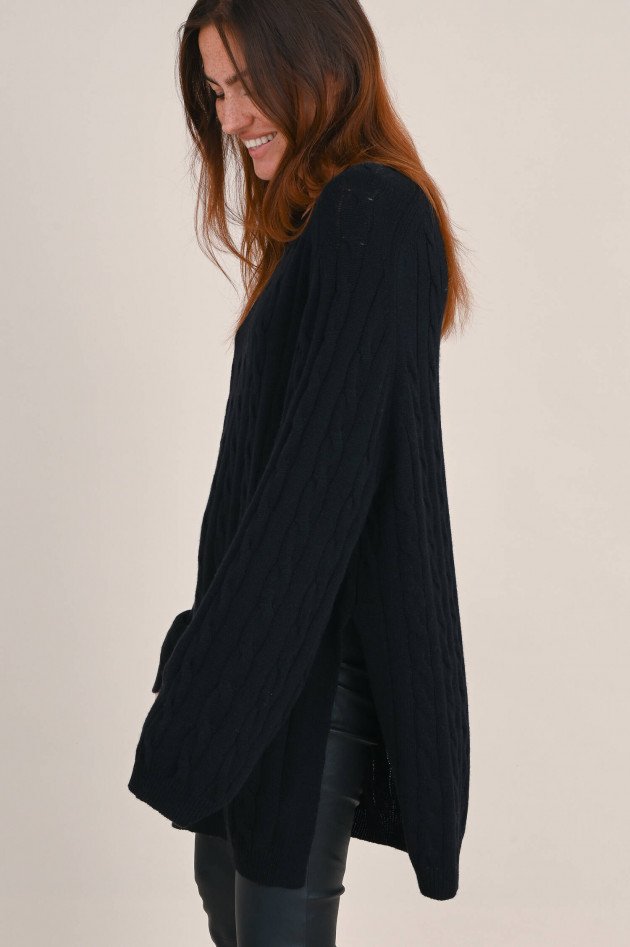 Lisa Yang Cashmere Tunika MAYBELLE in Schwarz