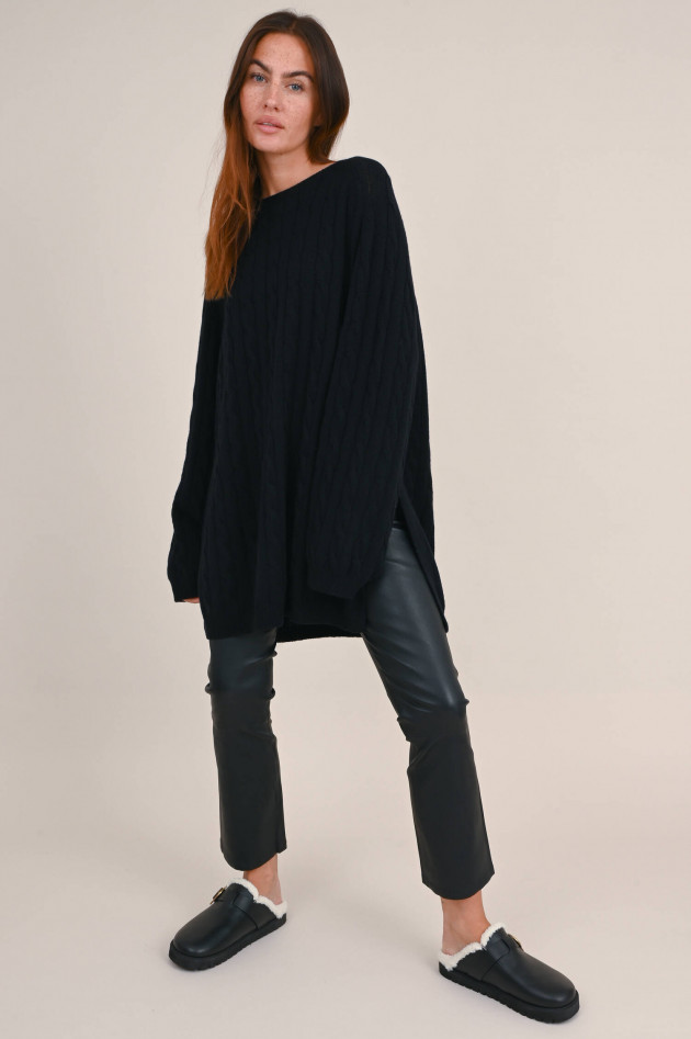 Lisa Yang Cashmere Tunika MAYBELLE in Schwarz