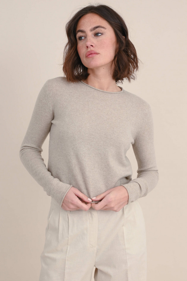 Lisa Yang Cashmere Shirt IDA SPARKLE in Beige